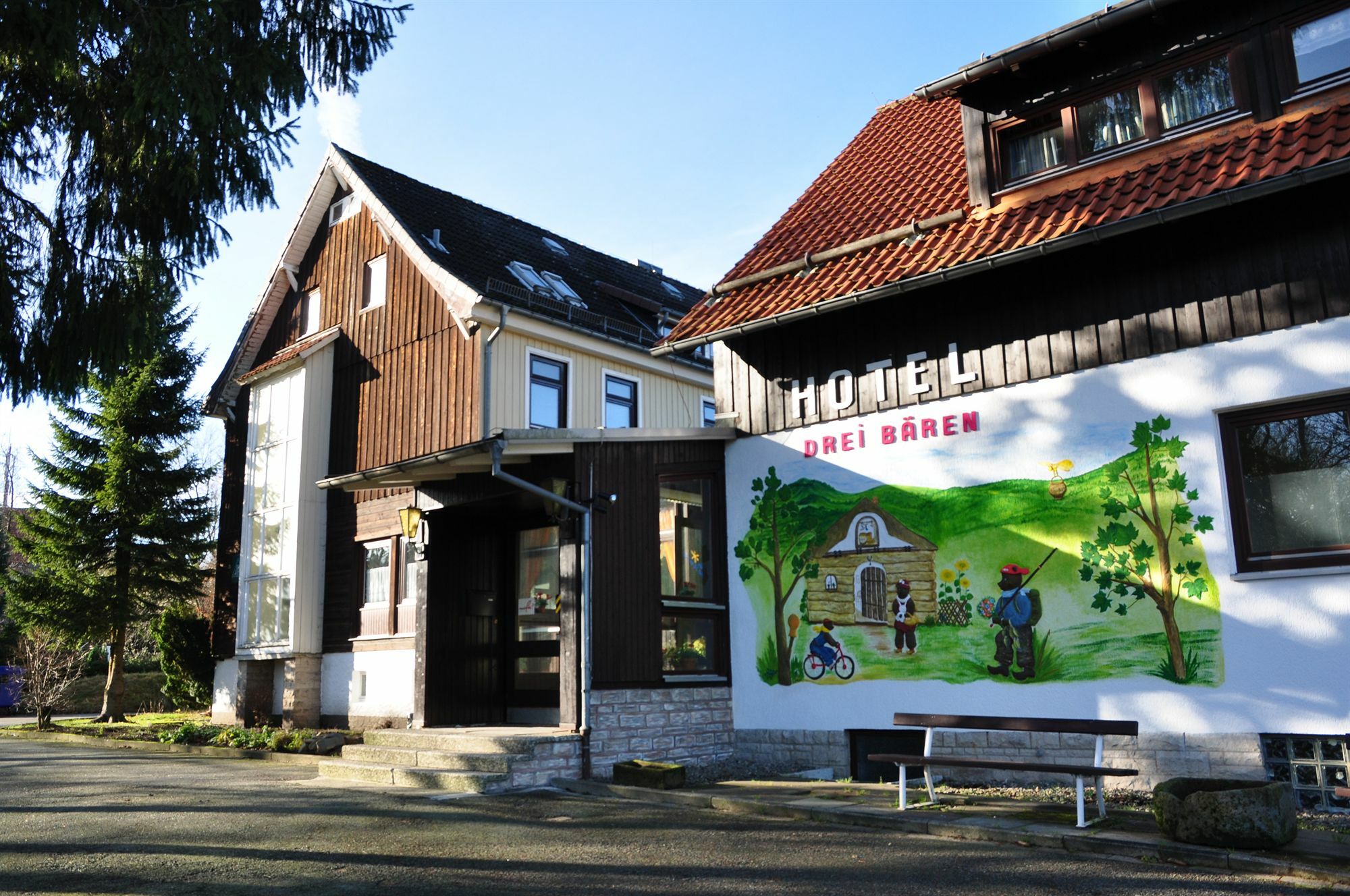 Hotel & Hostel Drei Baeren アルテンアウ エクステリア 写真